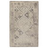 Handmade Tufted Wool Area Rug in Gray/Cream thumbnail 0