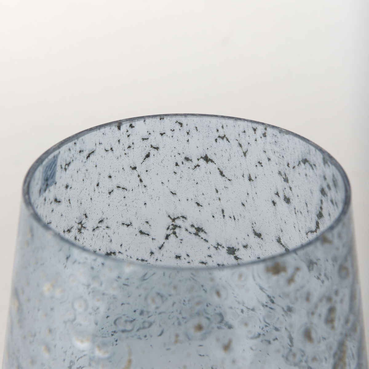 Robyn Tall Blue Glass Vase, by Mercana, 7.28" length x 7.28" width x 8.98" height View 7