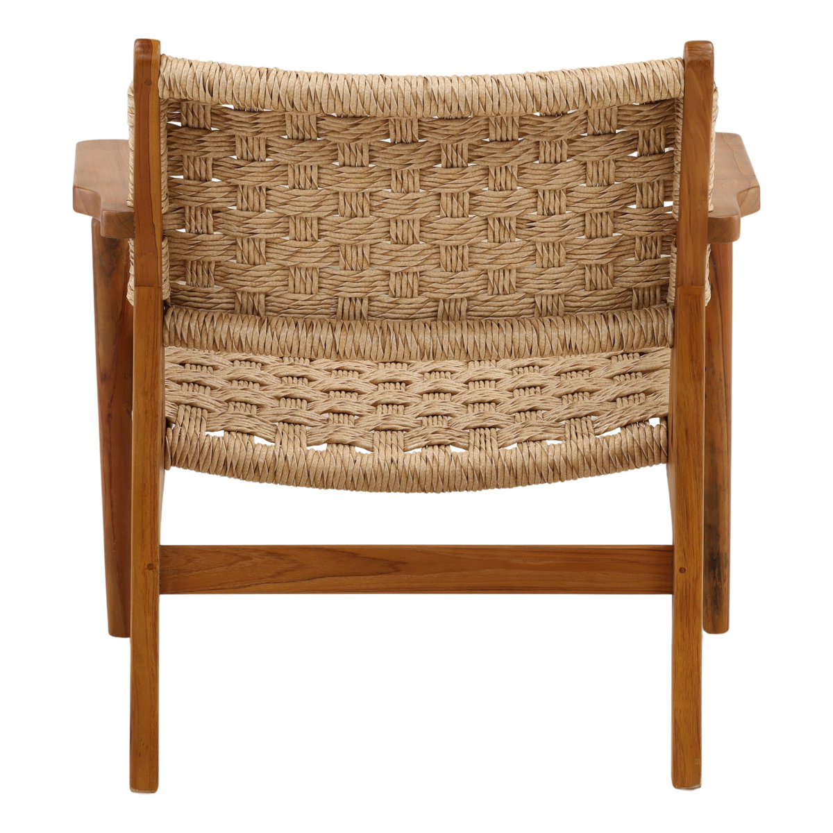 Parley Outdoor Occasional Chair Natural, Accent Chair by Dovetail, 29.13" width x 30.12" height x 29.5" depth View 4