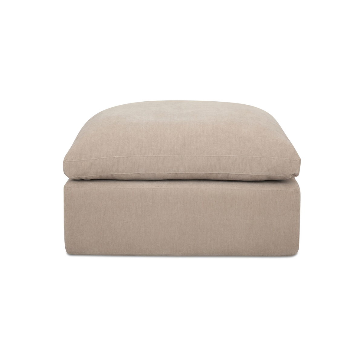 Cates Ottoman Pebble, by Moe's Home, 36.25" width x 19.25" height x 36.25" depth View 1