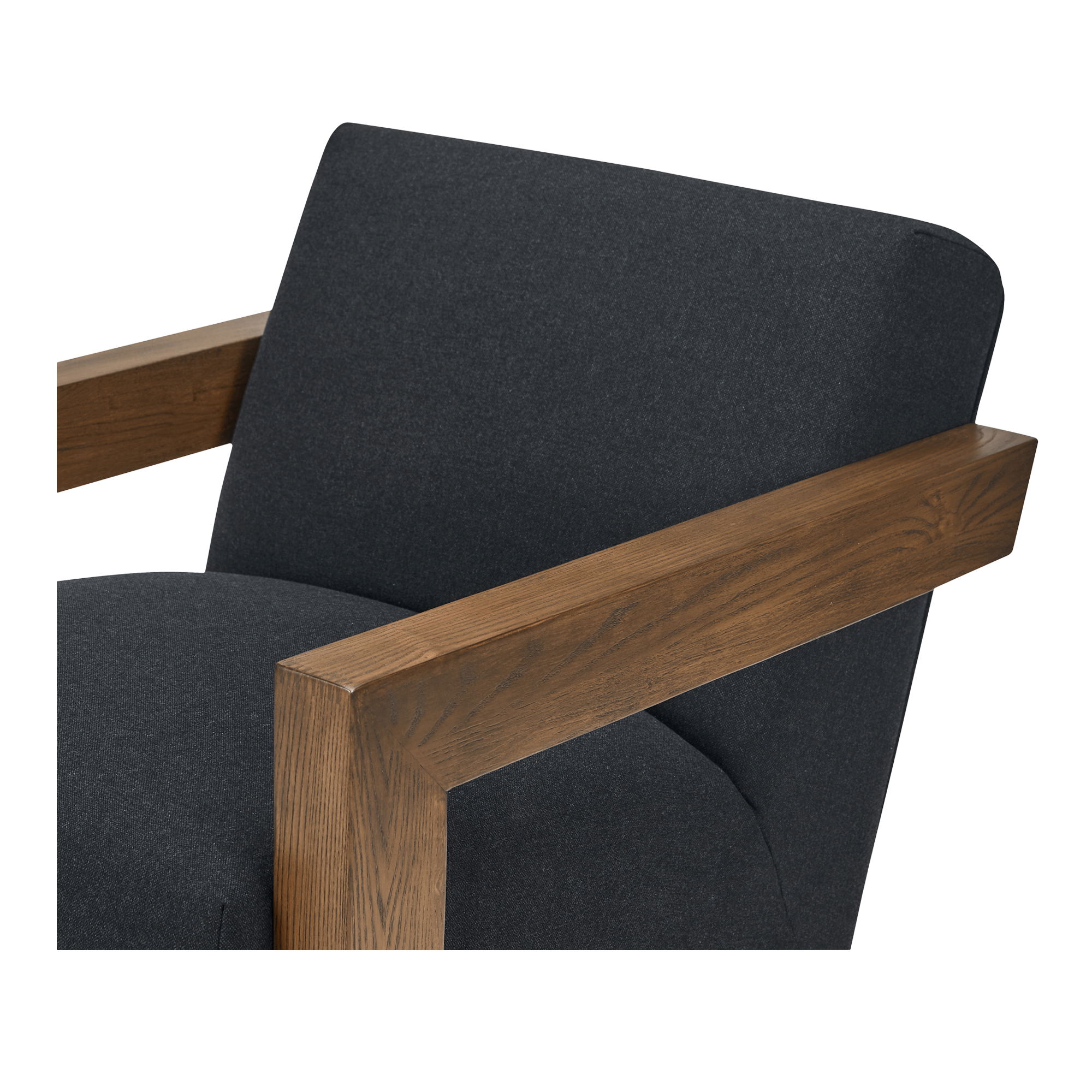 Garnet Lounge Chair Charcoal Wool Blend large image 