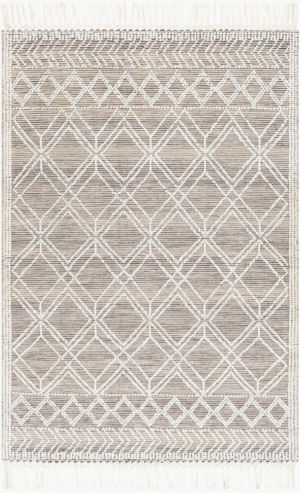 Fleur Handmade Rug, by Surya, 1'6" length x 1'6" width