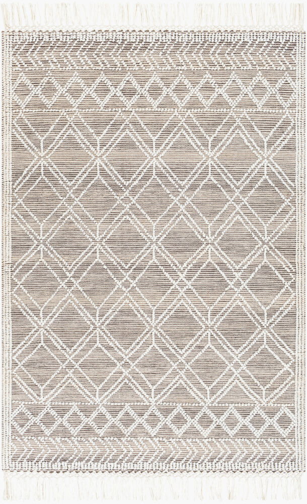 Fleur Handmade Rug, by Surya, 1'6" length x 1'6" width