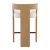 Tyson Counter Stool Cream, Counter & Bar Stool by Dovetail, 20.5" width x 34.25" height x 20.5" depth thumbnail 4