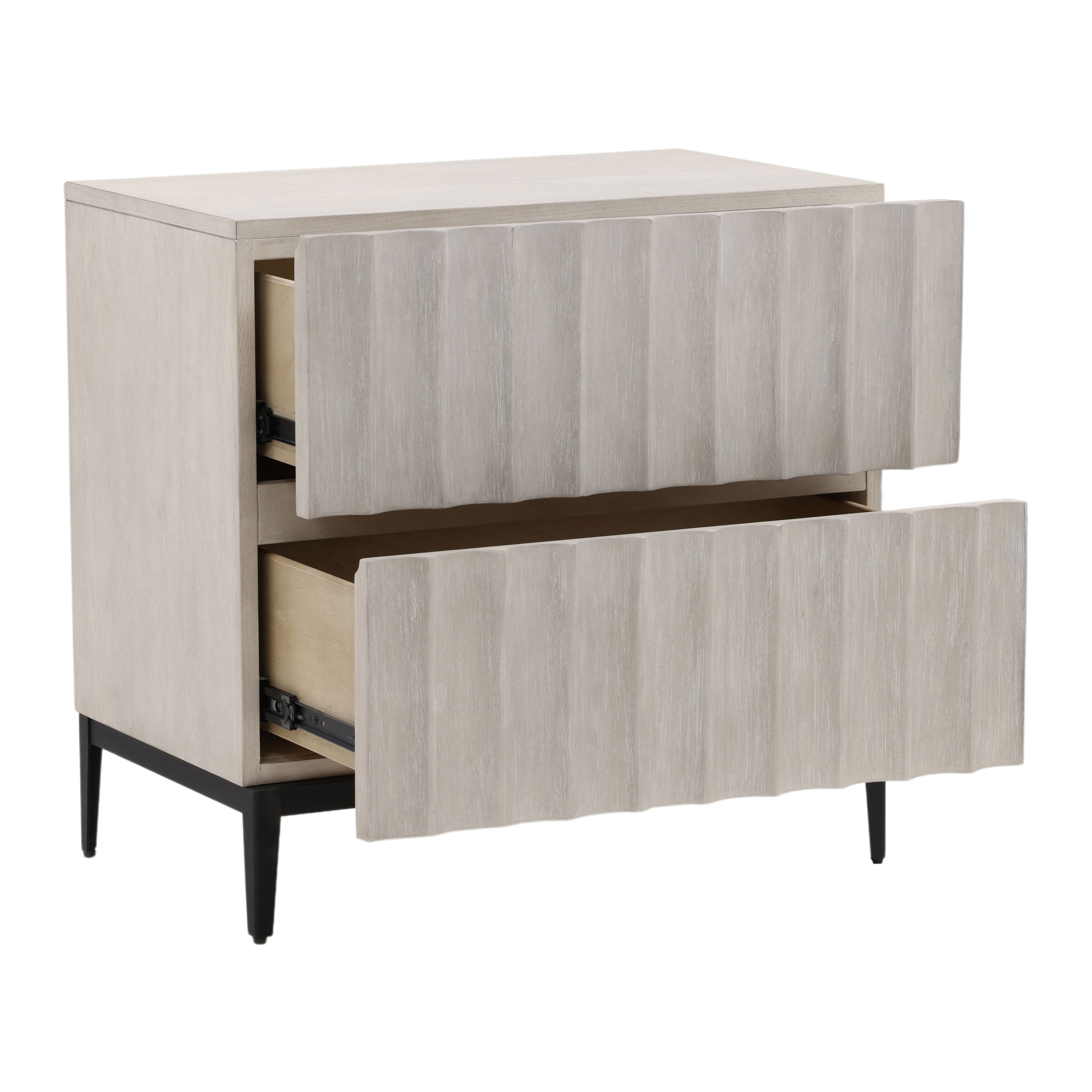 Silvia Nightstand Light Grey large image 
