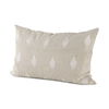 Enya 13L x 21W Beige and Cream Fabric Patterned Decorative Pillow Cover thumbnail 0