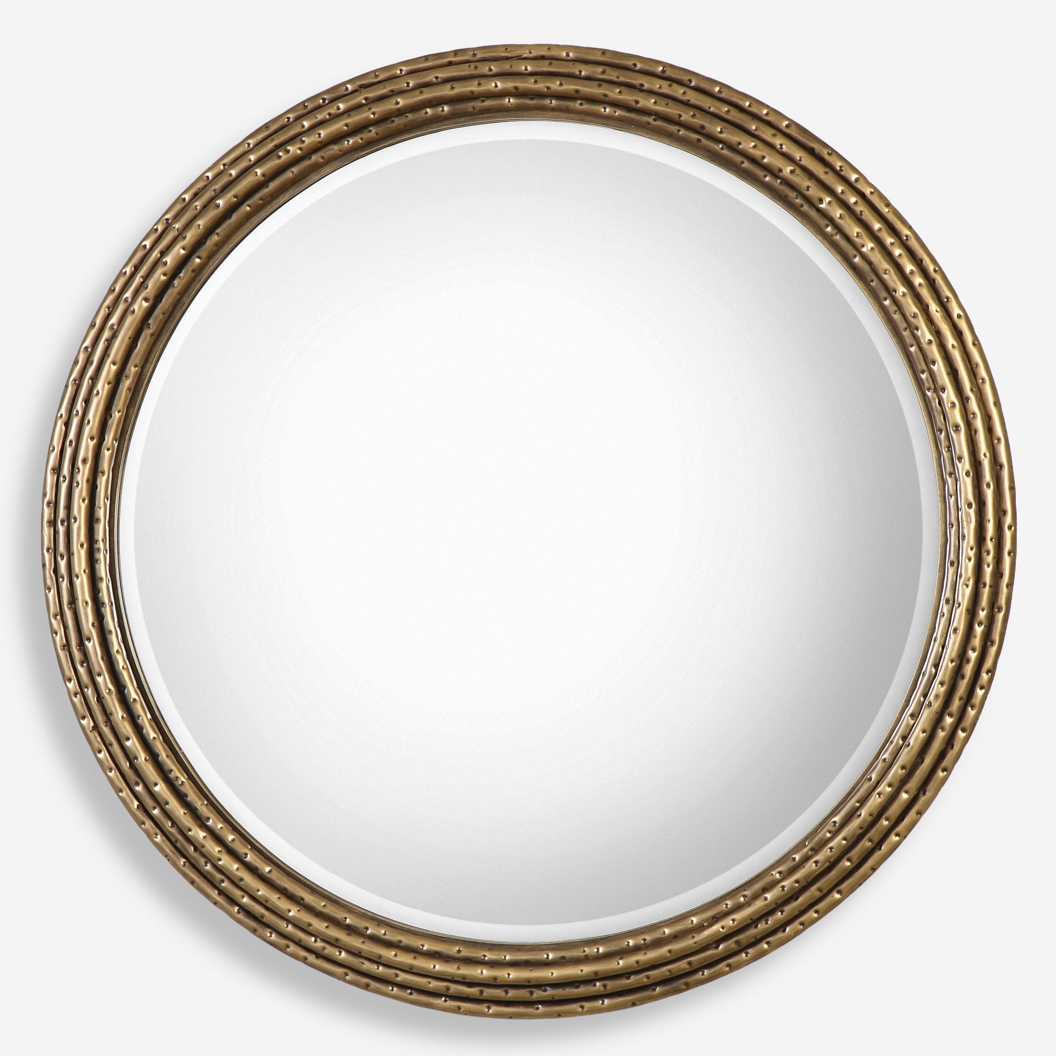 Spera Round Gold Mirror large image 