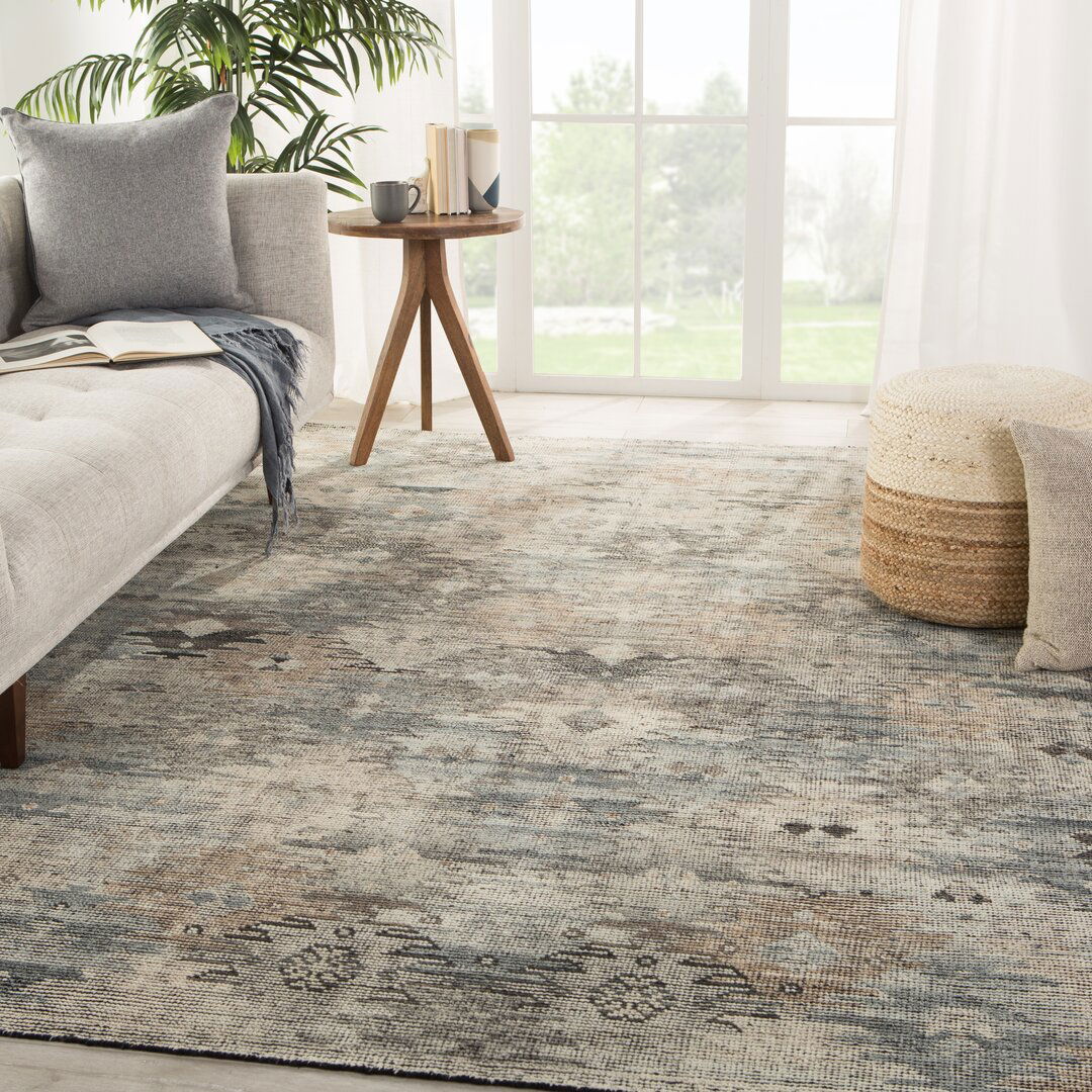 Nakoda Hand-Knotted Tribal Black/ White Area Rug large image 