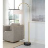Huxford Brass Arch Floor Lamp, by Uttermost, 2'3" width x 5'8.5" height x 1'5" depth thumbnail 2