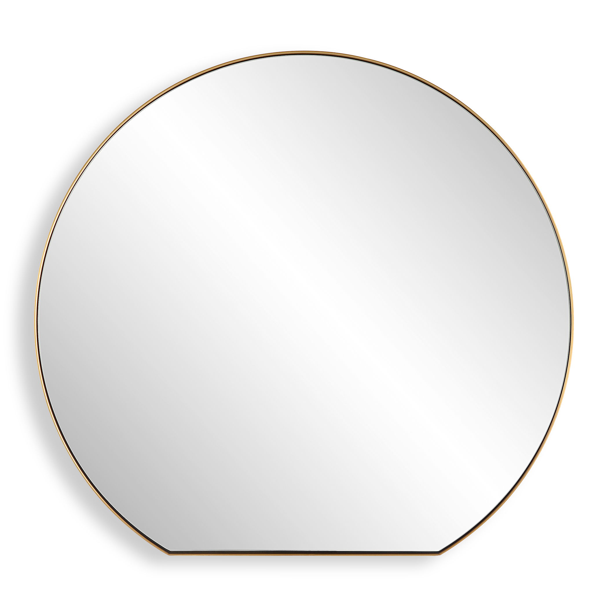 Cabell Small Brass Mirror large image 
