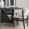 Tarro 84'L x 42'W Rectangular Dining Table | Black Wood | Seats 8, by Mercana, 84" length x 42" width x 30" height thumbnail 3