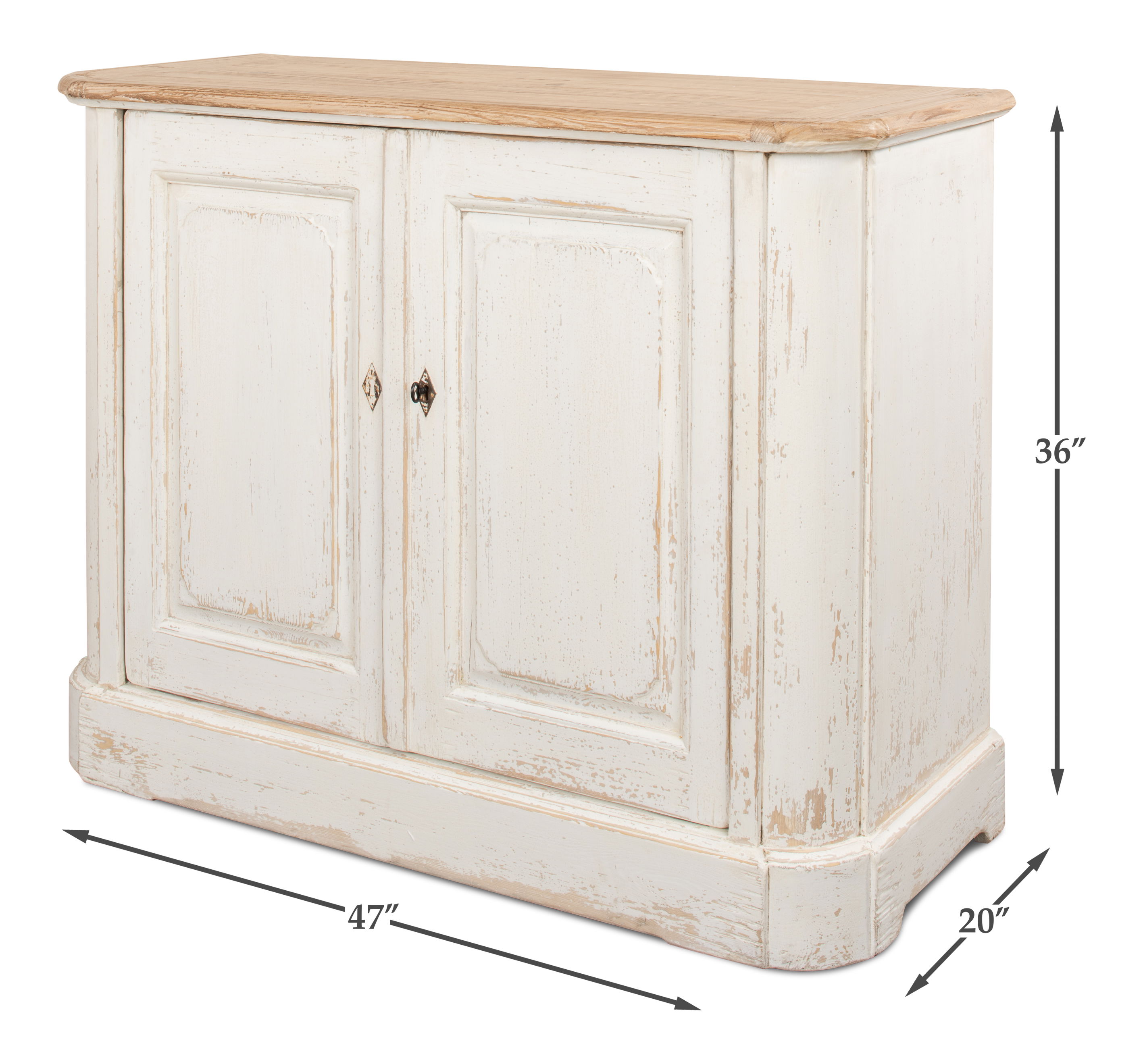 Stepahno Two Door Sideboard  Ant.Whtwash large image 