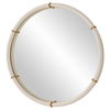 Cyprus White Round Mirror, by Uttermost, 43" width x 43" height x 2.75" depth thumbnail 5