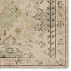 Jaipur Living Pathos KAI14 Handknotted Medallion Tan and Green Runner Rug (2'6'x8') thumbnail 1
