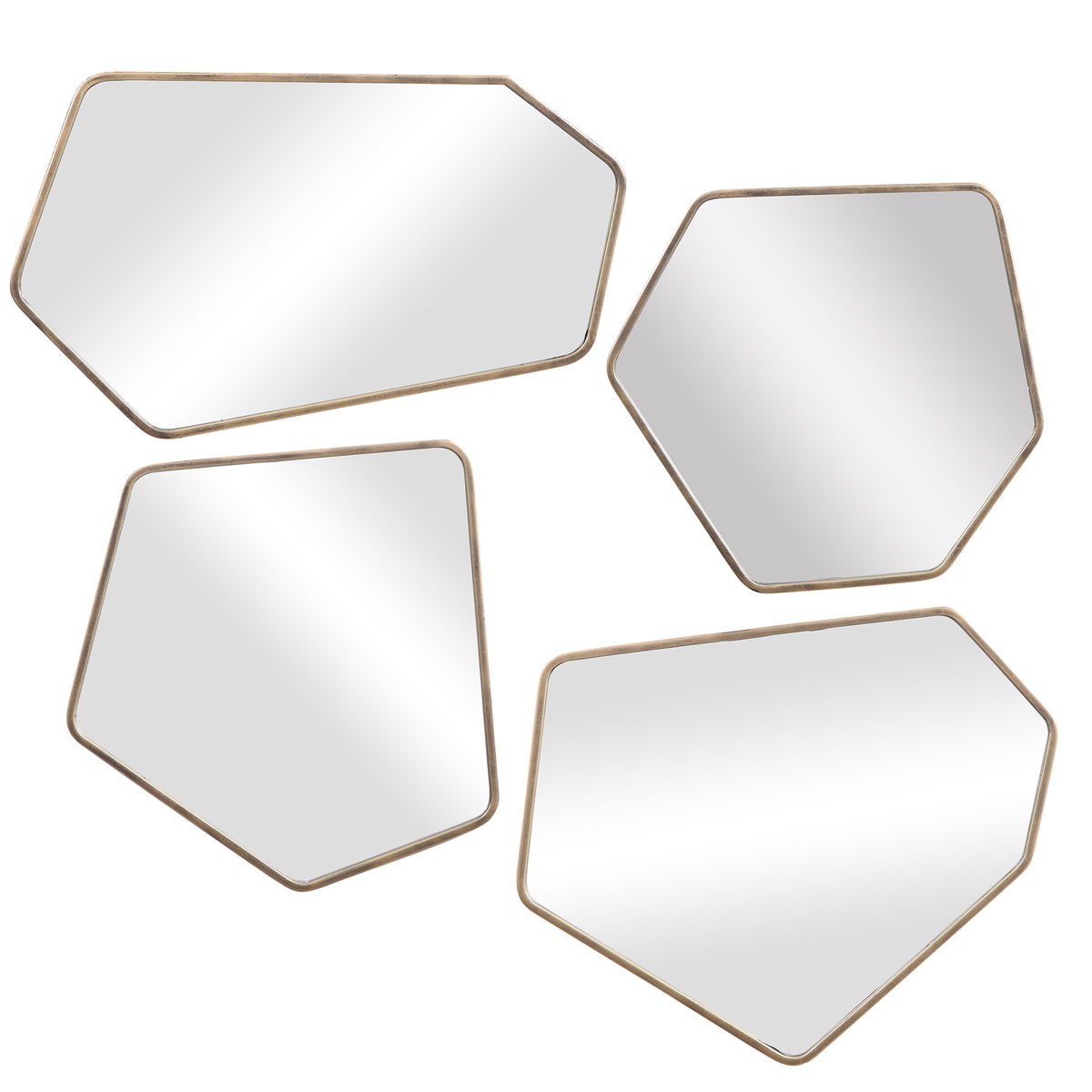 Linneah Modern Mirrors Set/4, by Uttermost, 12.12" width x 20.12" height x 1" depth View 1