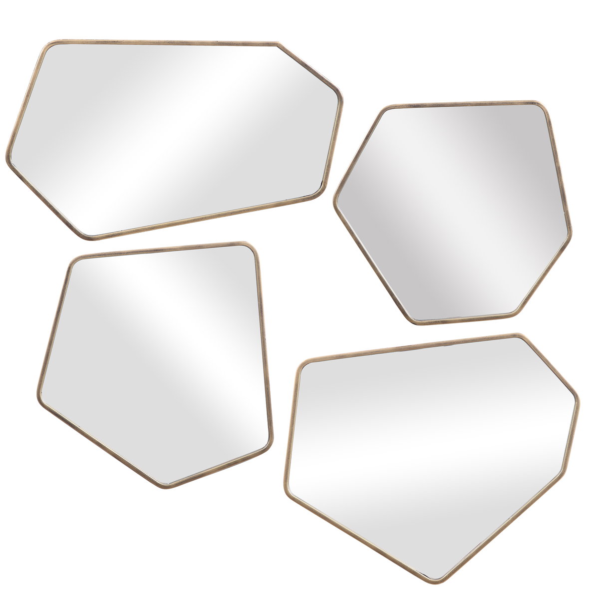 Linneah Modern Mirrors Set/4, by Uttermost, 12.12" width x 20.12" height x 1" depth View 1