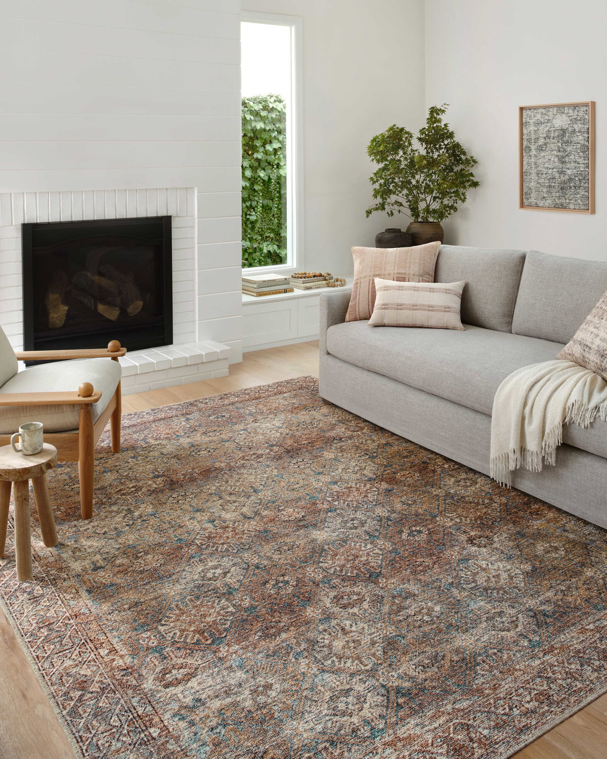 Amber Lewis x Loloi Billie Rug, 1'6" length x 1'6" width View 3