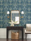 Luxembourg Blue & Green Wallpaper, by York Wall, 27' length x 2'3" width x 0.02" depth thumbnail 2