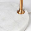 Sanderson (21.8'H) Gold Metal Shade White Marble Base Table Lamp thumbnail 6