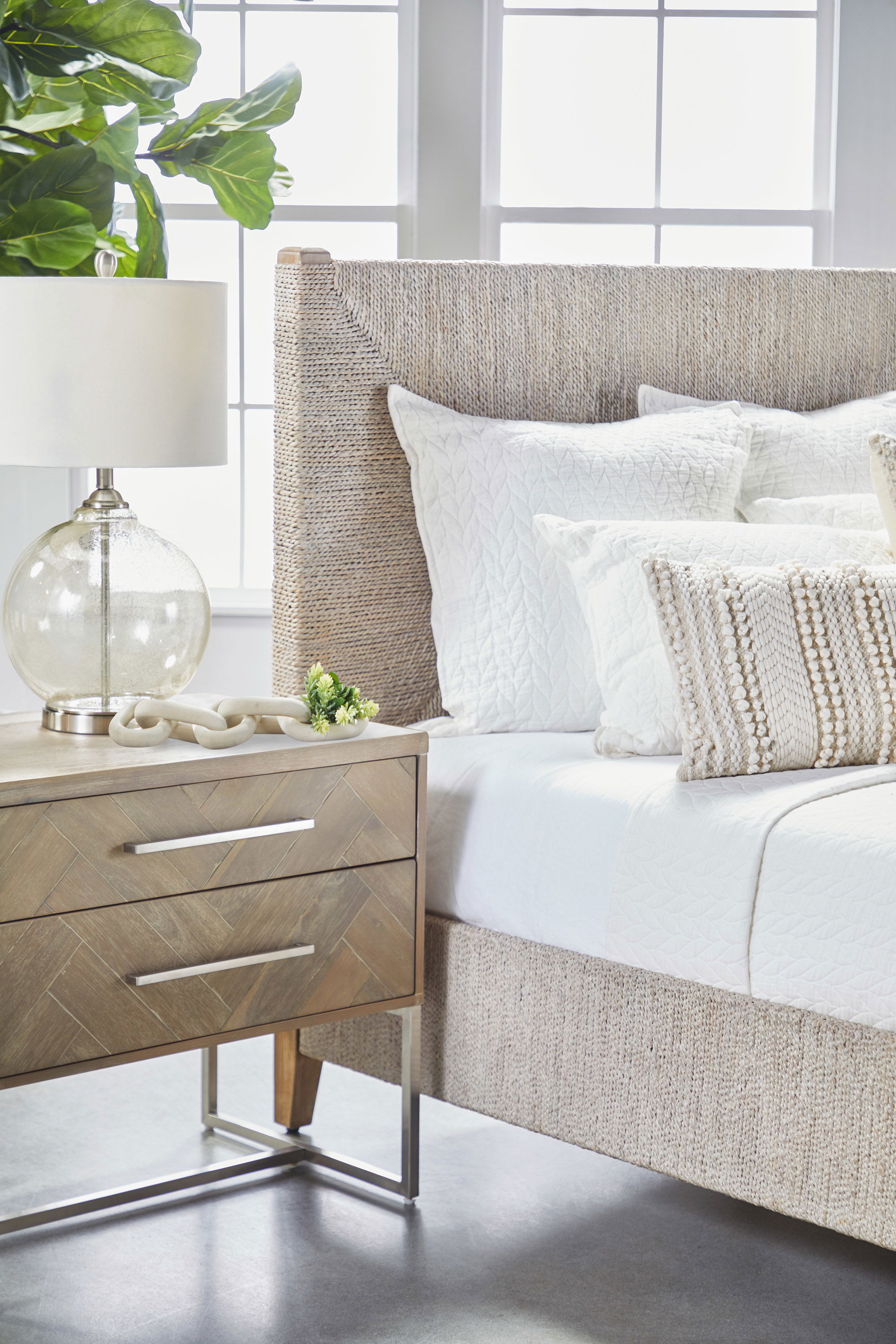 Malay Queen Bed, by Essentials for Living, 65.25" width x 54" height x 87.25" depth View 15