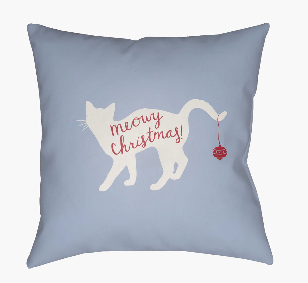 Meowy Accent Pillow, Decorative Pillow by Surya, 18" length x 18" width