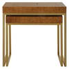 Burl-esque Wooden Nesting Tables Set/2, Side & End Table by Uttermost, 24.5" width x 24.5" height x 12" depth thumbnail 7