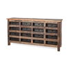 Wilton I 63x16 Reclaimed Wood and Metal 16 Drawer Sideboard thumbnail 0