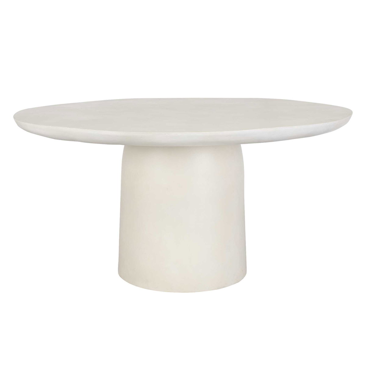 Madrone Warm White Outdoor Dining Table, Outdoor Table by Uttermost, 5' width x 2'6" height x 5' depth View 4
