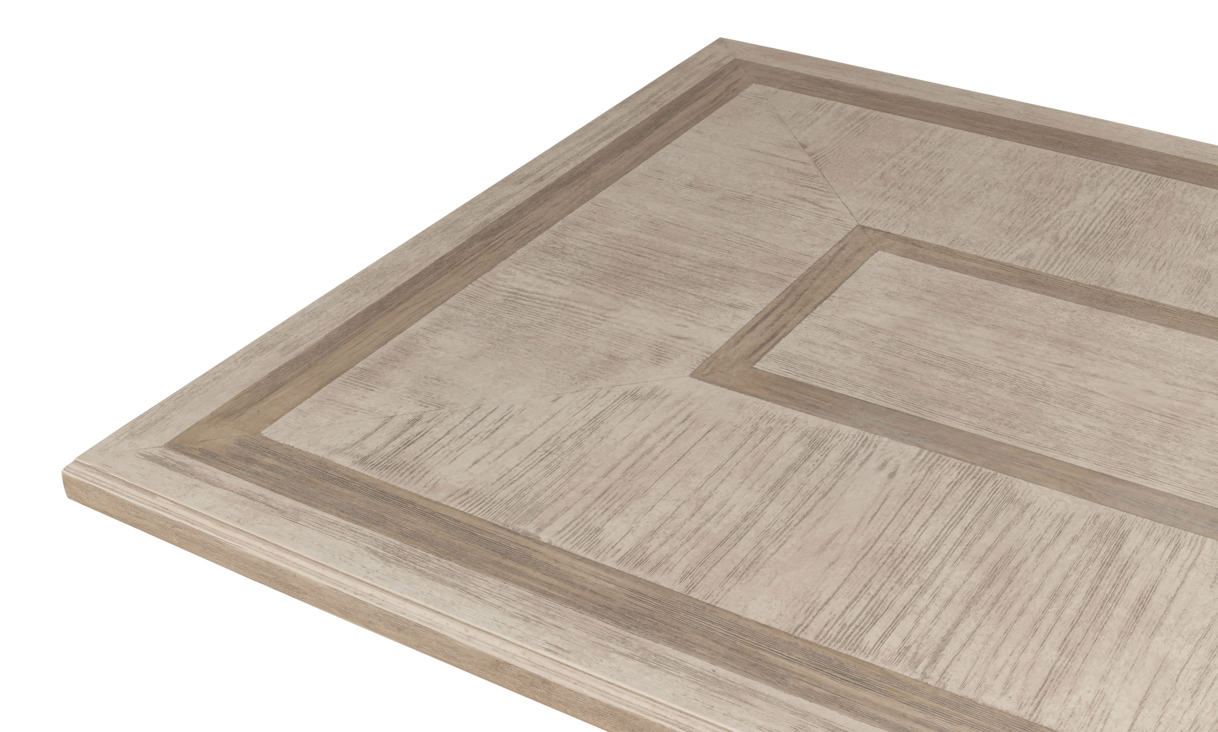 Jurow Equestrian Dining Table, Barn Grey, by Sarreid, 88" length x 42" width x 30" height View 7