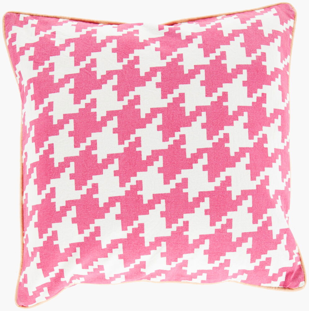 Houndstooth Accent Pillow, Decorative Pillow by Surya, 20" length x 20" width