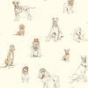 Dog's Life Orange & Gold Metallic Wallpaper thumbnail 0