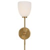 Trophy 1 Light Brass Sconce, by Uttermost, 5.75" width x 18.25" height x 5.75" diameter x 8" depth thumbnail 4