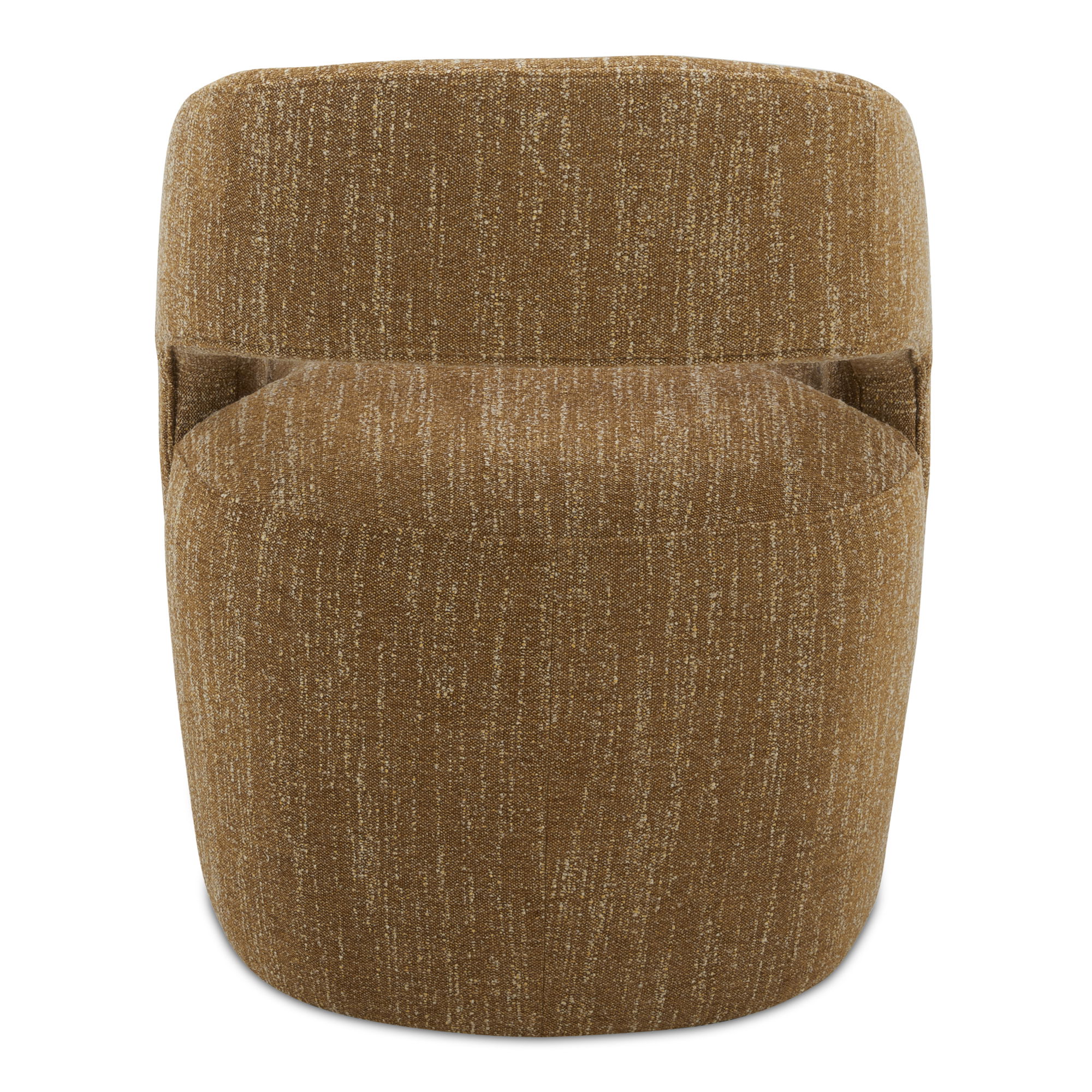 Barrow Rolling Dining Chair Amber Glow, by Moe's Home, 25.5" width x 32.25" height x 25.5" depth View 4