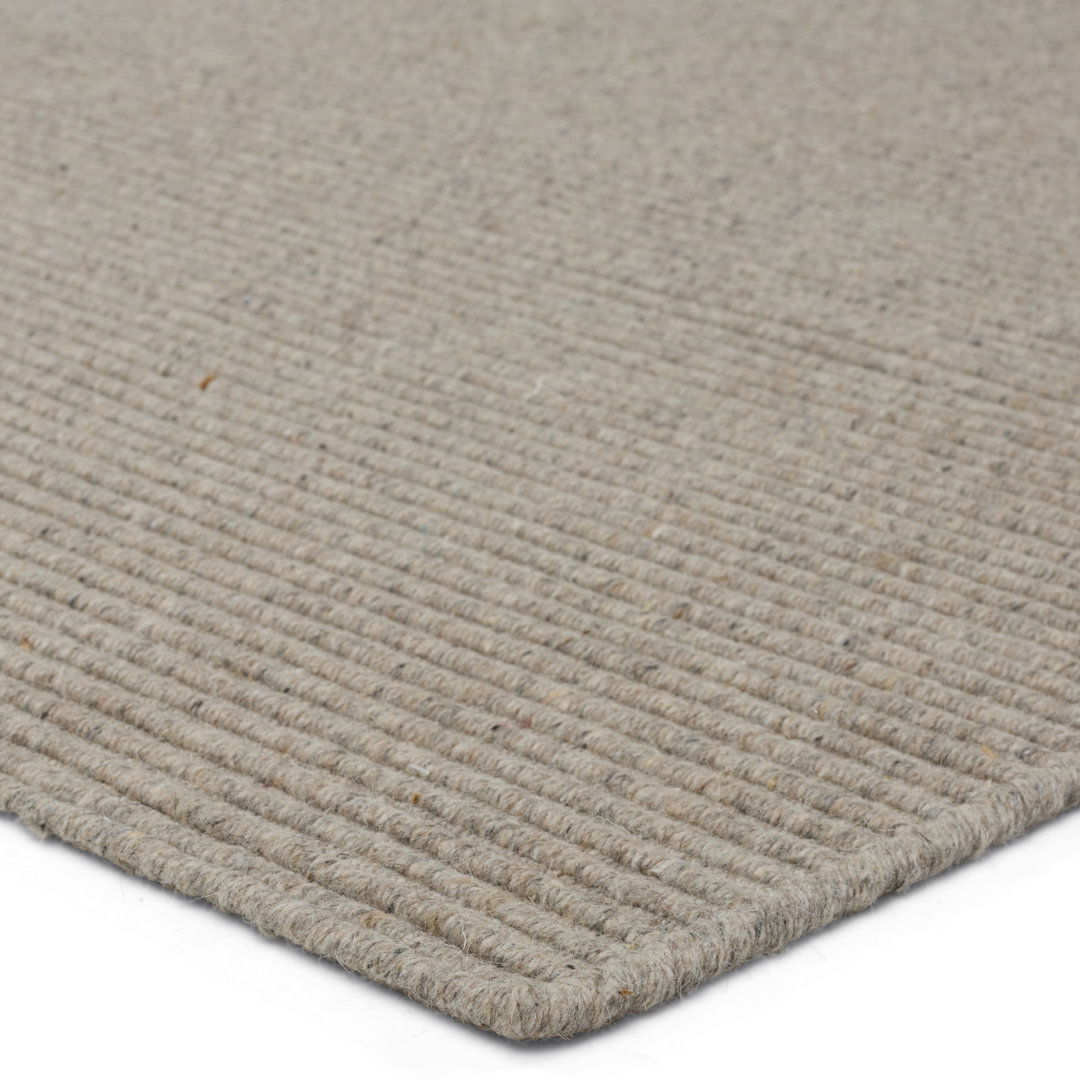 Handmade Handwoven Area Rug in Gray large image 