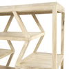 Dayton II 66L x 16W Natural Wooden Multi-Level Shelf Console Table thumbnail 5