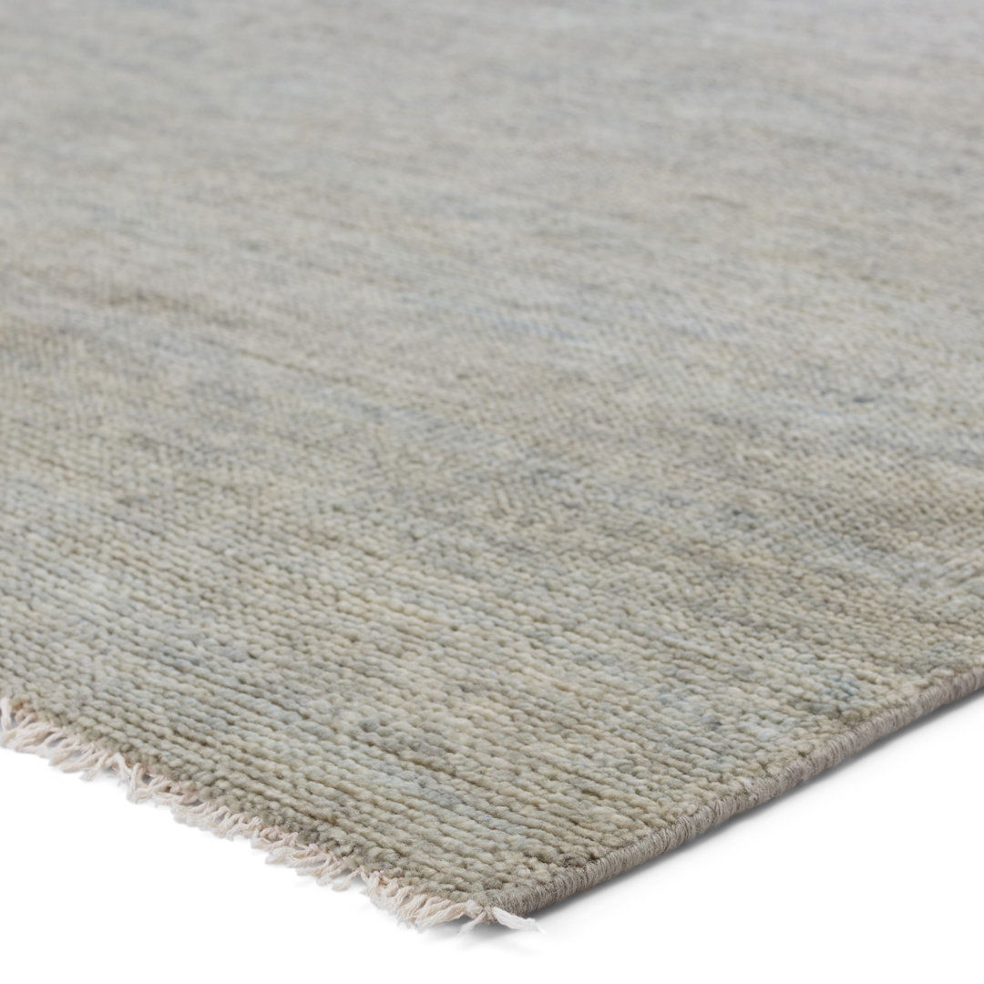 Jaipur Living Origin SAG07 Handknotted Solid Gray and Green Area Rug (8'x10') large image 