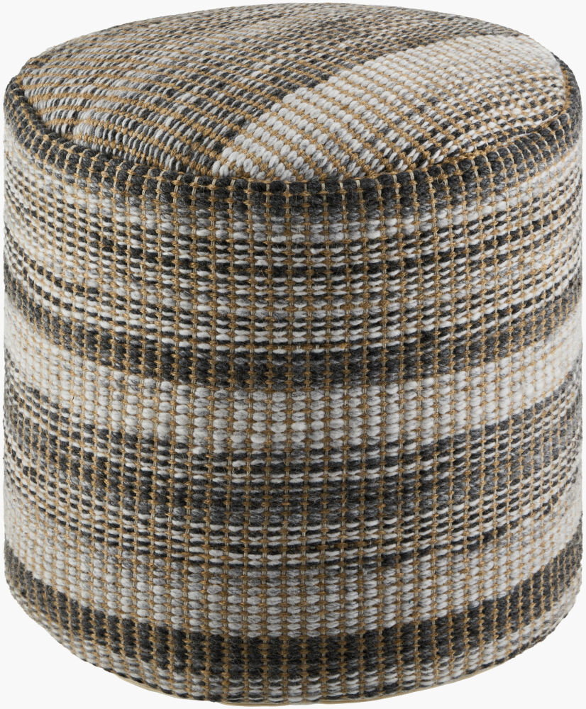 Kawe Pouf, Ottoman by Surya, 16" width x 16" height