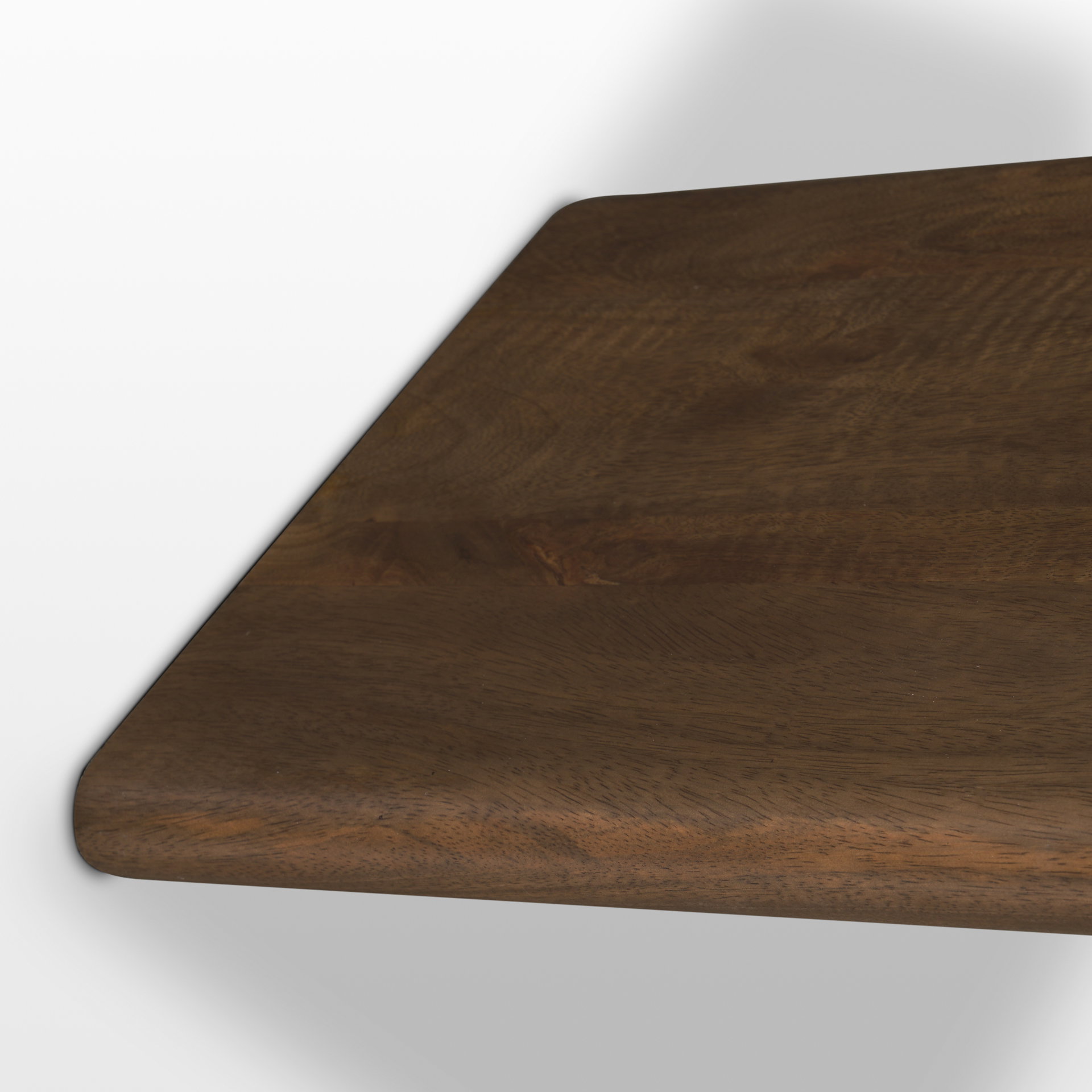 Rumer Dark Brown Wood with White Marble Coffee Table, by Mercana, 36" length x 36" width x 16" height View 10