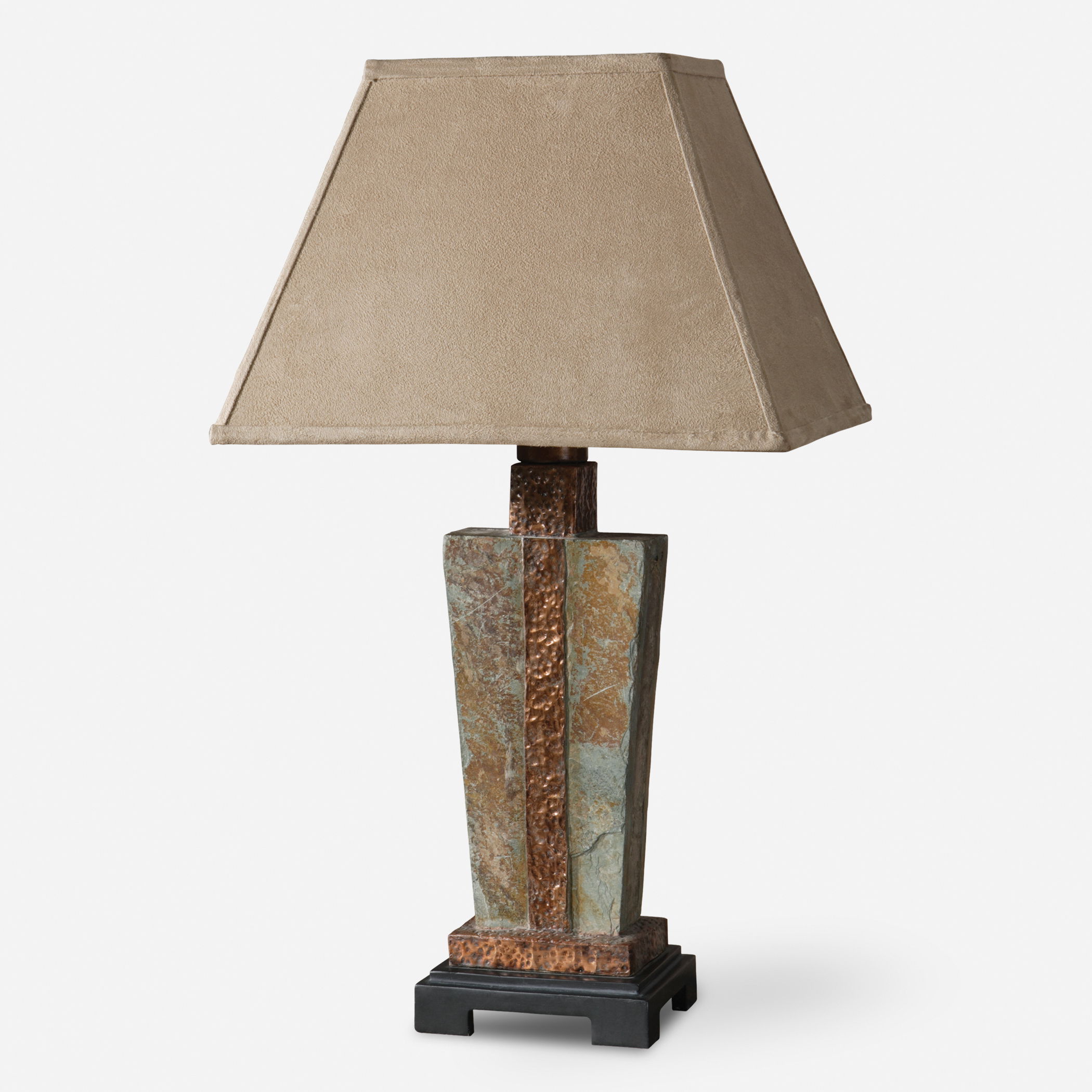 Slate Accent Lamp, by Uttermost, 17" width x 28.5" height x 12" depth View 1