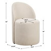 Roll With It Sand Dining Chair, by Uttermost, 21.5" width x 32" height x 23.25" depth thumbnail 3