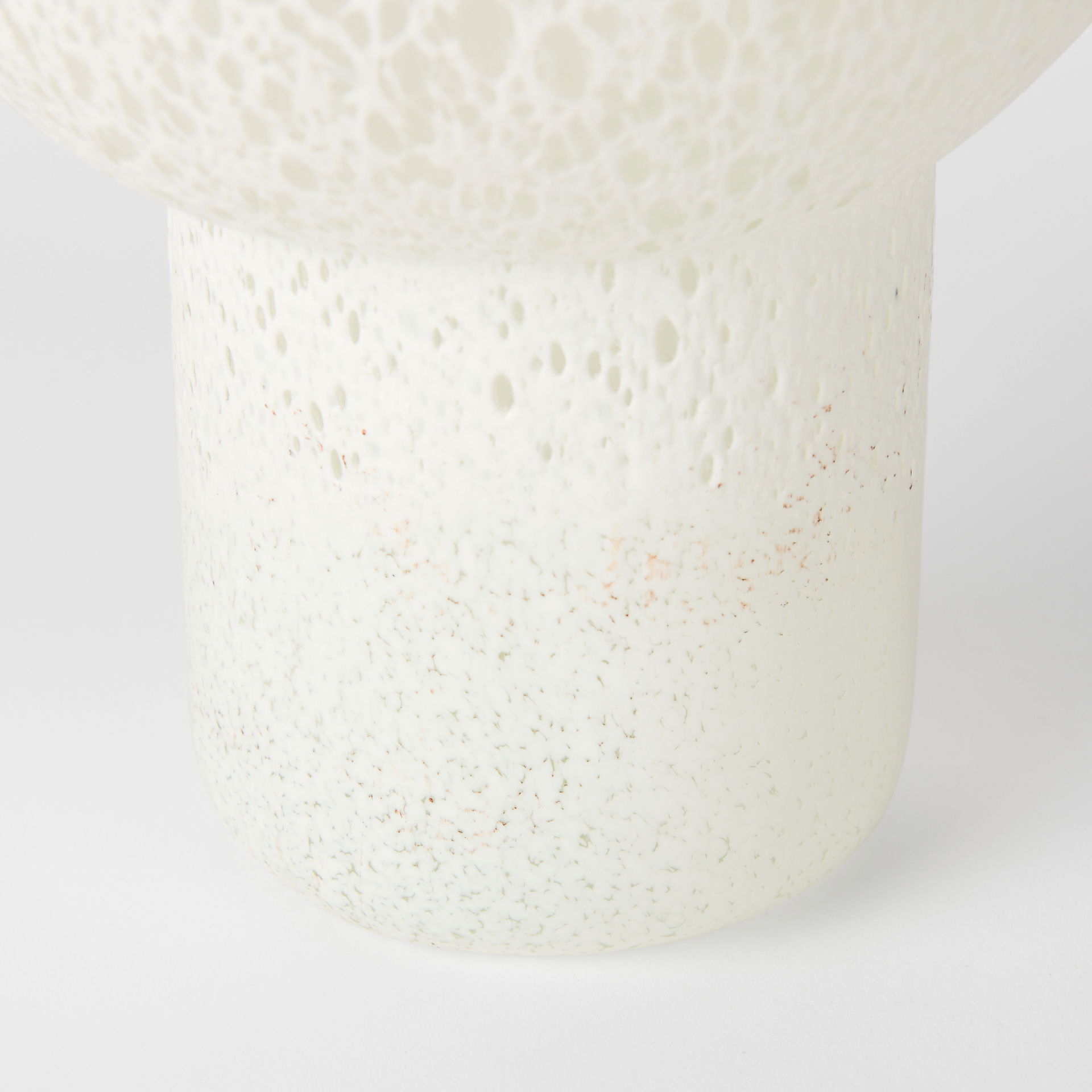 Heket Tall White Glass Vase, by Mercana, 6.89" length x 6.89" width x 12.36" height View 9