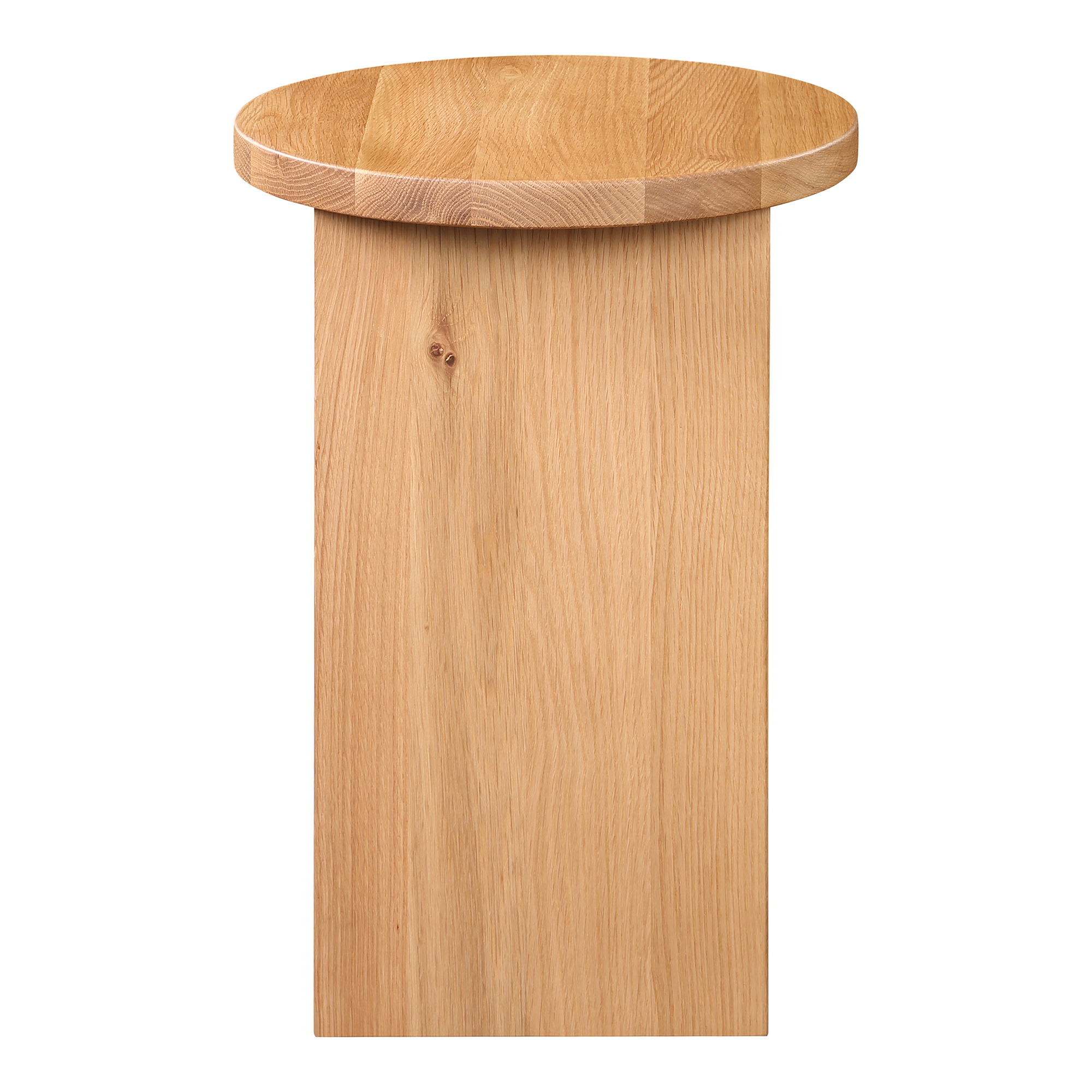 Grace Accent Table Natural Oak, Side & End Table by Moe's Home, 14" width x 20" height x 14" depth View 4
