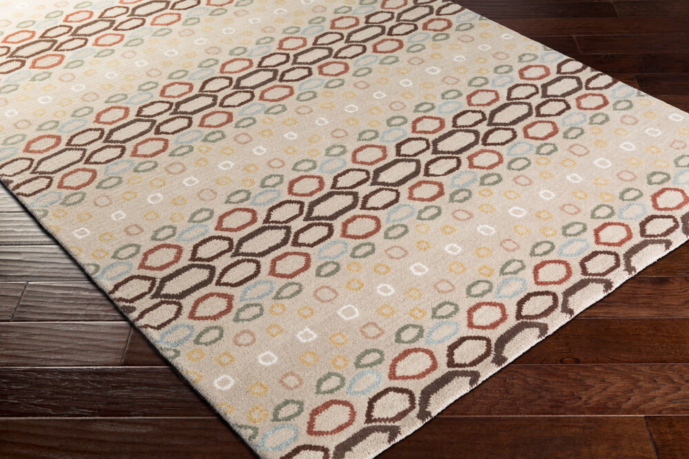 Athena Handmade Rug, by Surya, 3' length x 2' width