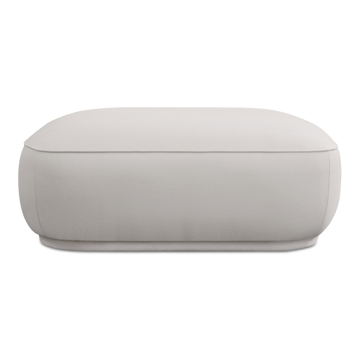 Marion Square Ottoman White, by Moe's Home, 42" width x 16" height x 42" depth View 4