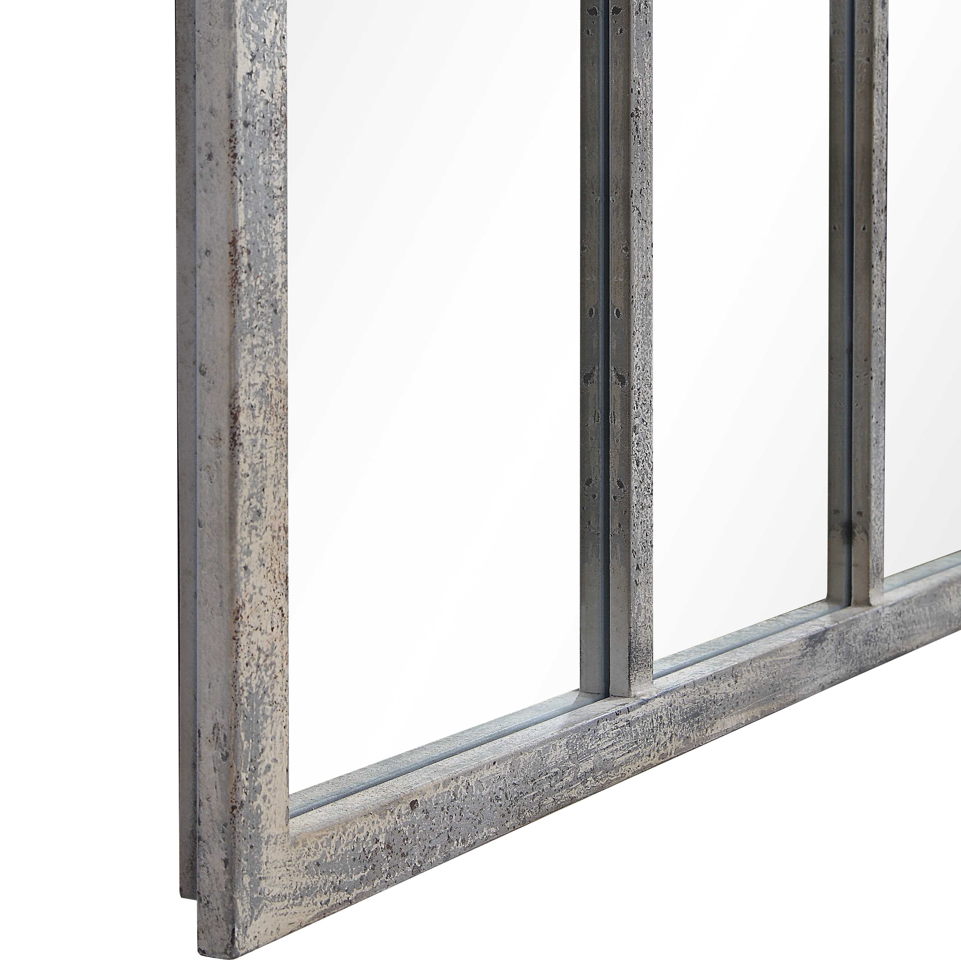 Amiel Ivory Arched Mirror large image 
