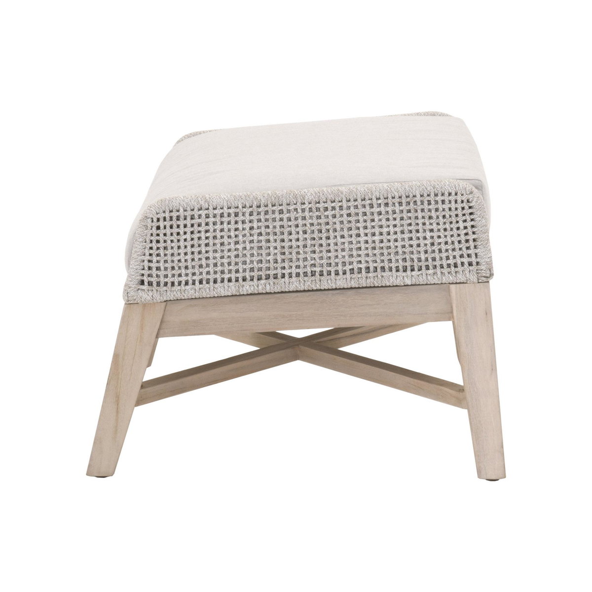 Tapestry Outdoor Footstool, Ottoman by Essentials for Living, 26.5" width x 17.5" height x 21" depth View 3