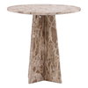 Caldwell Bistro Table Beige, Dining Table by Dovetail, 30" width x 30" height x 30" depth thumbnail 2