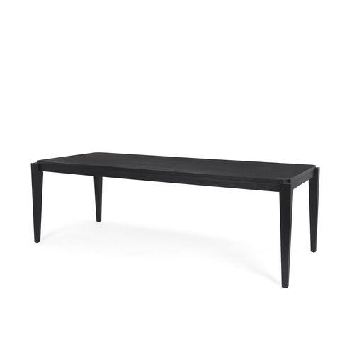 Teva Black Wood Rectangular 92" Dining Table