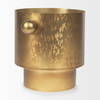 Juno 8.5H Large Gold Iron Vase, by Mercana, 11" length x 8" width x 8.5" height thumbnail 5