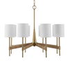 Lautoka Rattan 8 Light Chandelier, Ceiling Light by Uttermost, 32" width x 26" height x 32" diameter x 32" depth thumbnail 3